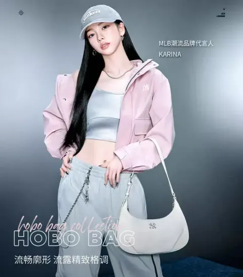 JuzBeauty_JuzBeautyMalaysia_JuzPretty_Authentic_Kbeauty_Malaysia_Skin_Care_Cosmetics_K-beauty_Health_Care_korean_streetwear_MLB 3ABQVN16N Basic Vintage Nylon Hobo Bag 腋下包13