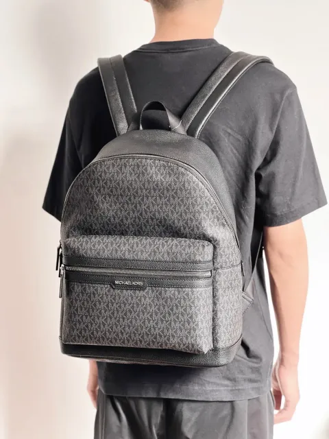 JuzBeauty_JuzBeautyMalaysia_JuzPretty_Authentic_Kbeauty_Malaysia_Skin_Care_Cosmetics_K-beauty_Health_Care_korean_streetwear_MICHAEL KORS 37R5LCOB2B Cooper Leather Signature Logo Backpack 男款背包5