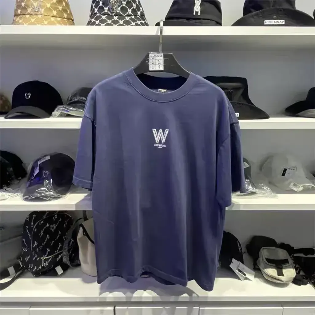 JuzBeauty-JuzBeautyMalaysia-JuzPretty-Authentic-Kbeauty-Malaysia-Skin-Care-Cosmetics-K-beauty-Health-Care-LIFEWORK Unisex Vintage Washed W Logo  Short Sleeve T-Shirt Tee LW262TS114 上衣8