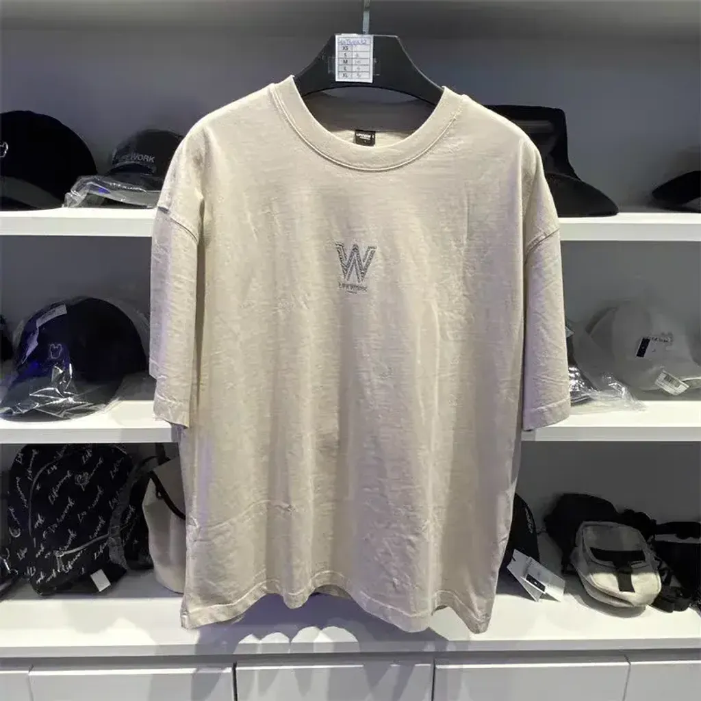 JuzBeauty-JuzBeautyMalaysia-JuzPretty-Authentic-Kbeauty-Malaysia-Skin-Care-Cosmetics-K-beauty-Health-Care-LIFEWORK Unisex Vintage Washed W Logo  Short Sleeve T-Shirt Tee LW262TS114 上衣10