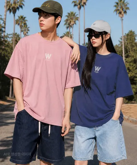 JuzBeauty-JuzBeautyMalaysia-JuzPretty-Authentic-Kbeauty-Malaysia-Skin-Care-Cosmetics-K-beauty-Health-Care-LIFEWORK Unisex Vintage Washed W Logo  Short Sleeve T-Shirt Tee LW262TS114 上衣4