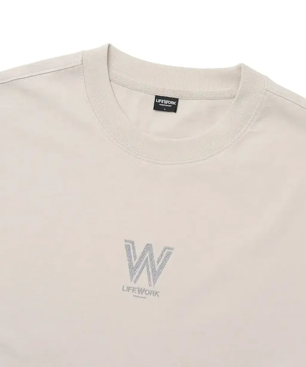 JuzBeauty-JuzBeautyMalaysia-JuzPretty-Authentic-Kbeauty-Malaysia-Skin-Care-Cosmetics-K-beauty-Health-Care-LIFEWORK Unisex Vintage Washed W Logo  Short Sleeve T-Shirt Tee LW262TS114 上衣6