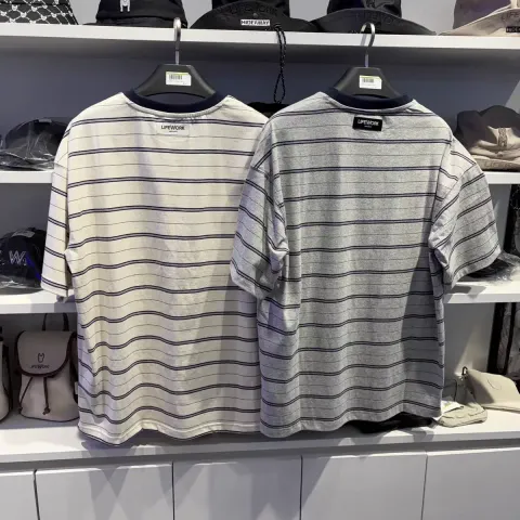 JuzBeauty-JuzBeautyMalaysia-JuzPretty-Authentic-Kbeauty-Malaysia-Skin-Care-Cosmetics-K-beauty-Health-Care-LIFEWORK Stamp Stripe Ringer Short Sleeve T-Shirt Tee LW262TS409 上衣7