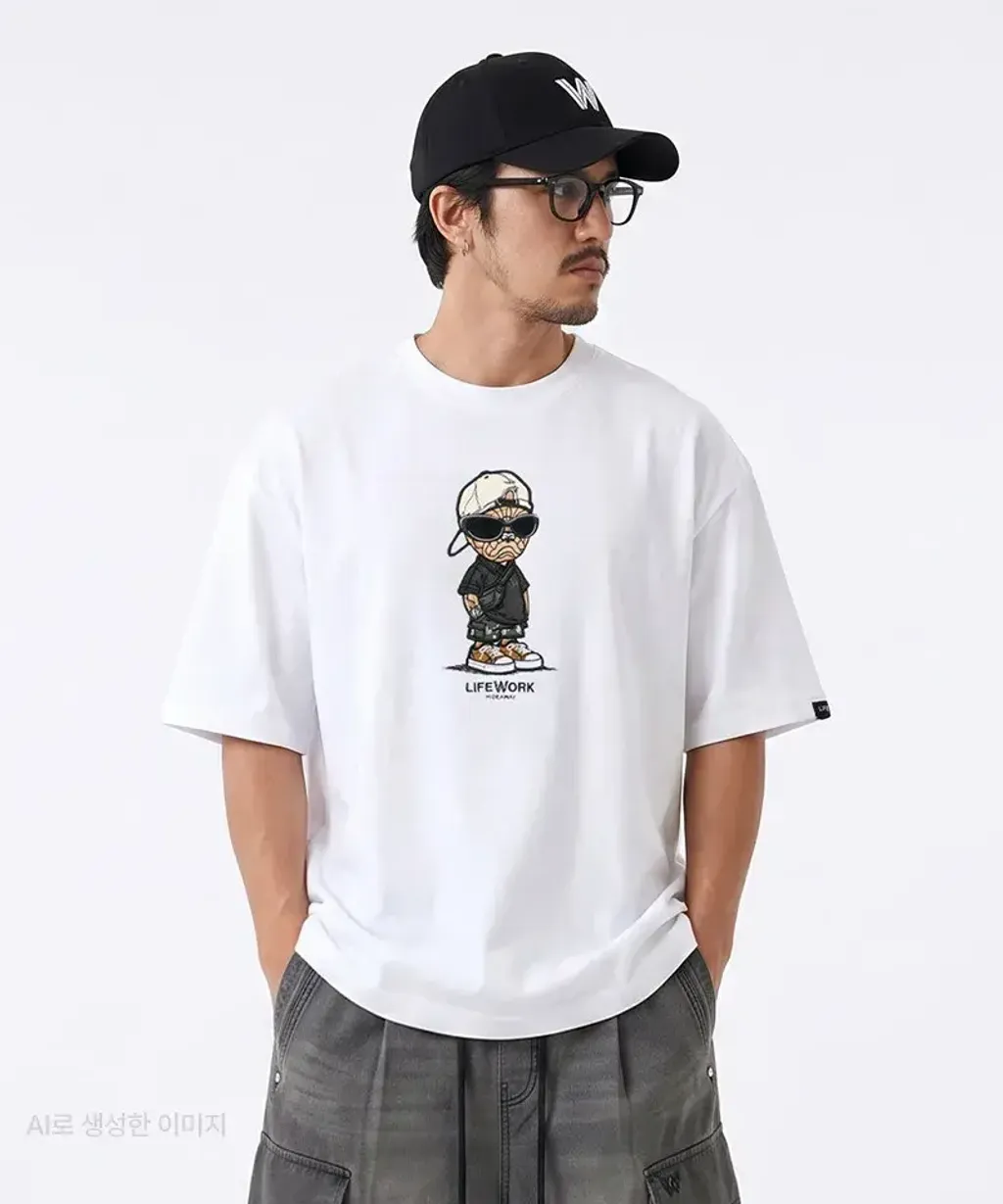 JuzBeauty-JuzBeautyMalaysia-JuzPretty-Authentic-Kbeauty-Malaysia-Skin-Care-Cosmetics-K-beauty-Health-Care-LIFEWORK (Unisex) Street Snapback Hipdog Short Sleeve T-shirt Tee LW262TS106 上衣9