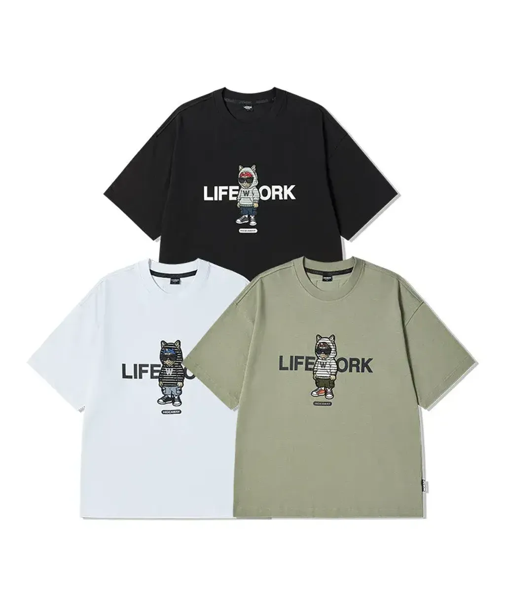 JuzBeauty-JuzBeautyMalaysia-JuzPretty-Authentic-Kbeauty-Malaysia-Skin-Care-Cosmetics-K-beauty-Health-Care-LIFEWORK Street Hip Dog Applique Short Sleeve T-shirt Tee LW262TS104 上衣3