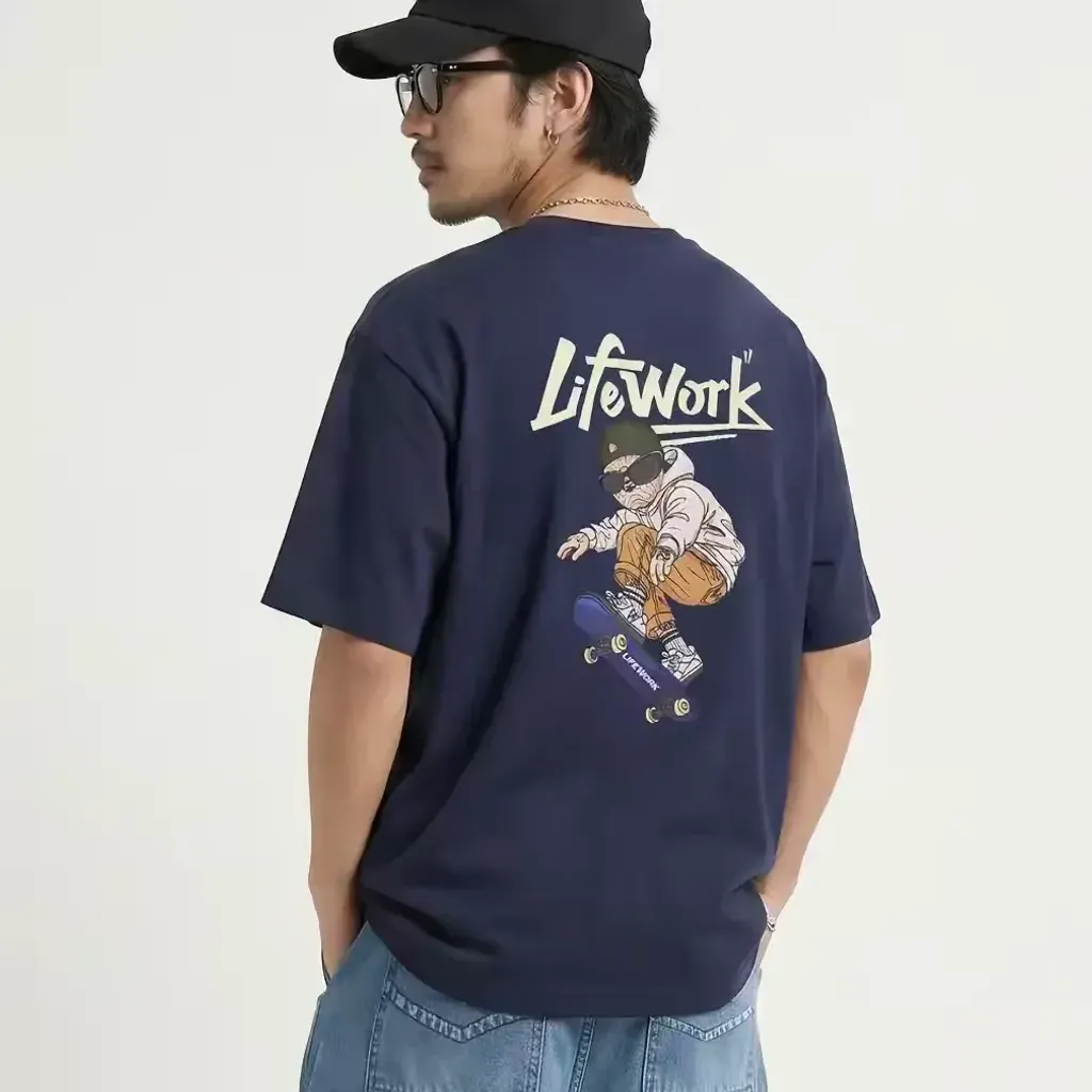 JuzBeauty-JuzBeautyMalaysia-JuzPretty-Authentic-Kbeauty-Malaysia-Skin-Care-Cosmetics-K-beauty-Health-Care-LIFEWORK Clover Board Hip Dog Short Sleeve T-shirt Tee LW262TS453 上衣16