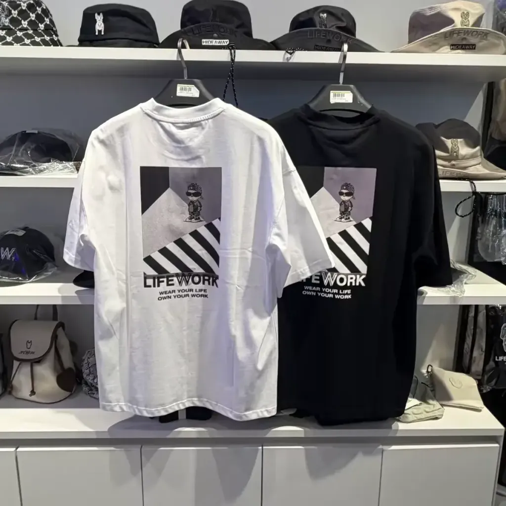 JuzBeauty-JuzBeautyMalaysia-JuzPretty-Authentic-Kbeauty-Malaysia-Skin-Care-Cosmetics-K-beauty-Health-Care-LIFEWORK Standard Block Hipdog Short Sleeve T-shirt Tee LW262TS455 上衣13