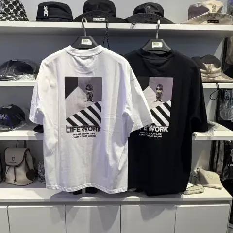 JuzBeauty-JuzBeautyMalaysia-JuzPretty-Authentic-Kbeauty-Malaysia-Skin-Care-Cosmetics-K-beauty-Health-Care-LIFEWORK Standard Block Hipdog Short Sleeve T-shirt Tee LW262TS455 上衣13