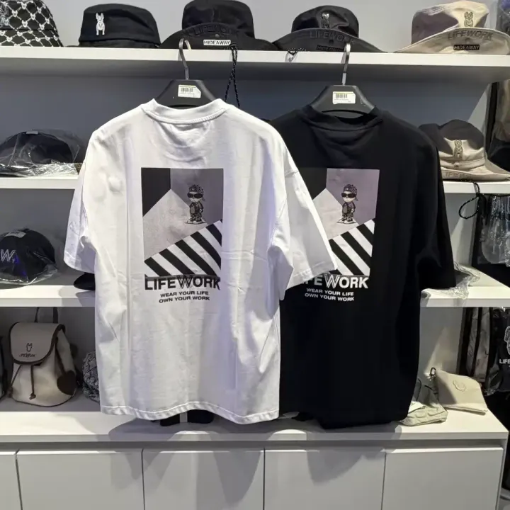 JuzBeauty-JuzBeautyMalaysia-JuzPretty-Authentic-Kbeauty-Malaysia-Skin-Care-Cosmetics-K-beauty-Health-Care-LIFEWORK Standard Block Hipdog Short Sleeve T-shirt Tee LW262TS455 上衣13