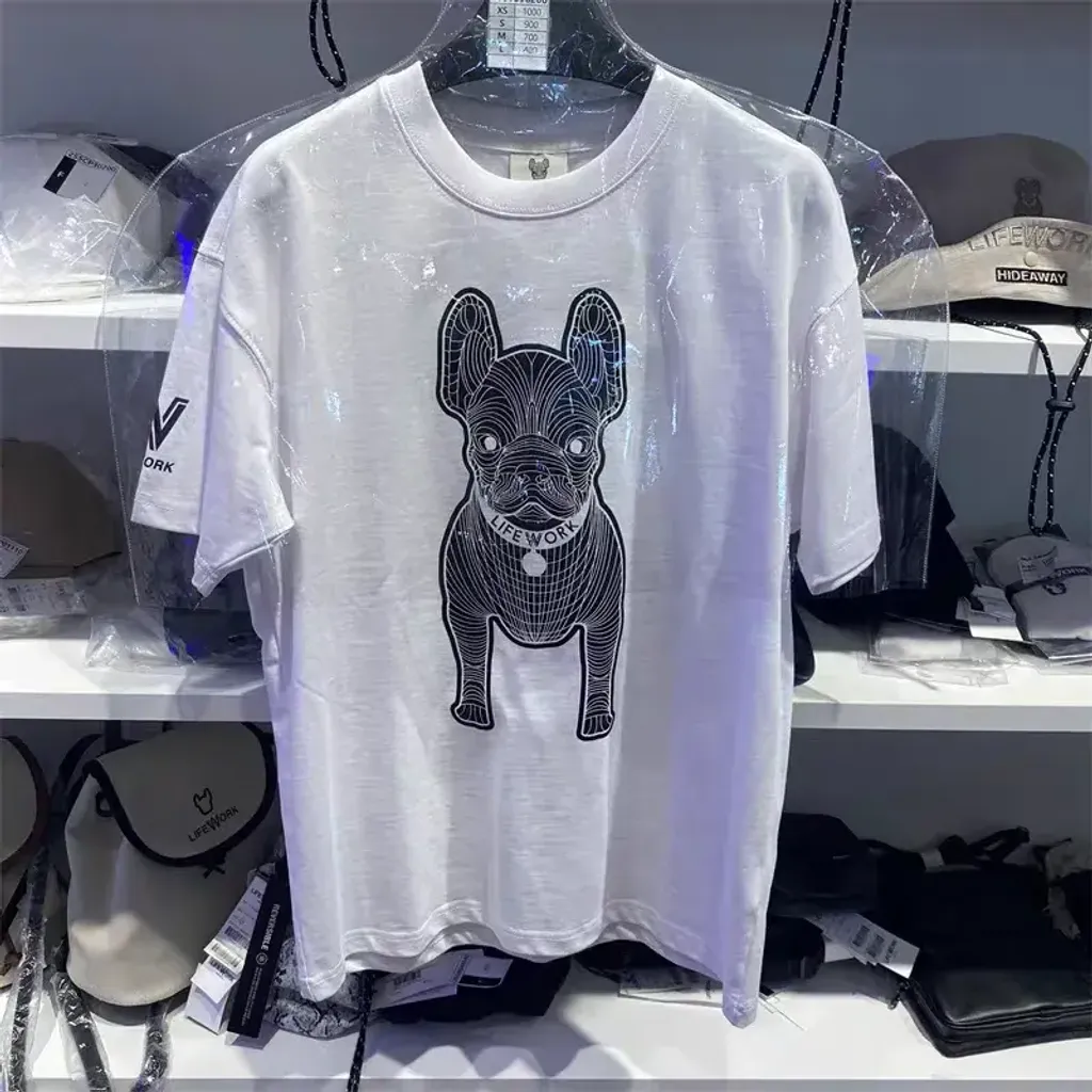 JuzBeauty-JuzBeautyMalaysia-JuzPretty-Authentic-Kbeauty-Malaysia-Skin-Care-Cosmetics-K-beauty-Health-Care-LIFEWORK (Unisex) New Radog Printed Short Sleeve T-shirt Tee LW265TS982 上衣29