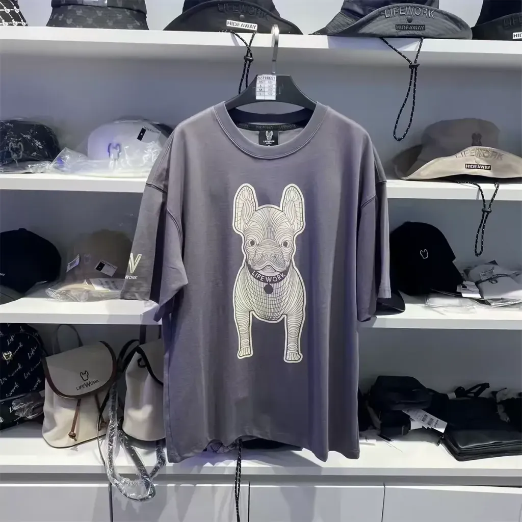 JuzBeauty-JuzBeautyMalaysia-JuzPretty-Authentic-Kbeauty-Malaysia-Skin-Care-Cosmetics-K-beauty-Health-Care-LIFEWORK (Unisex) New Radog Printed Short Sleeve T-shirt Tee LW265TS982 上衣30