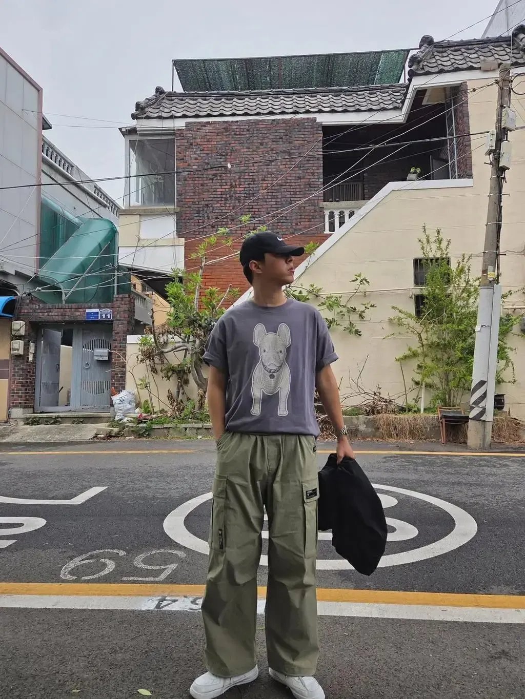 JuzBeauty-JuzBeautyMalaysia-JuzPretty-Authentic-Kbeauty-Malaysia-Skin-Care-Cosmetics-K-beauty-Health-Care-LIFEWORK (Unisex) New Radog Printed Short Sleeve T-shirt Tee LW265TS982 上衣4