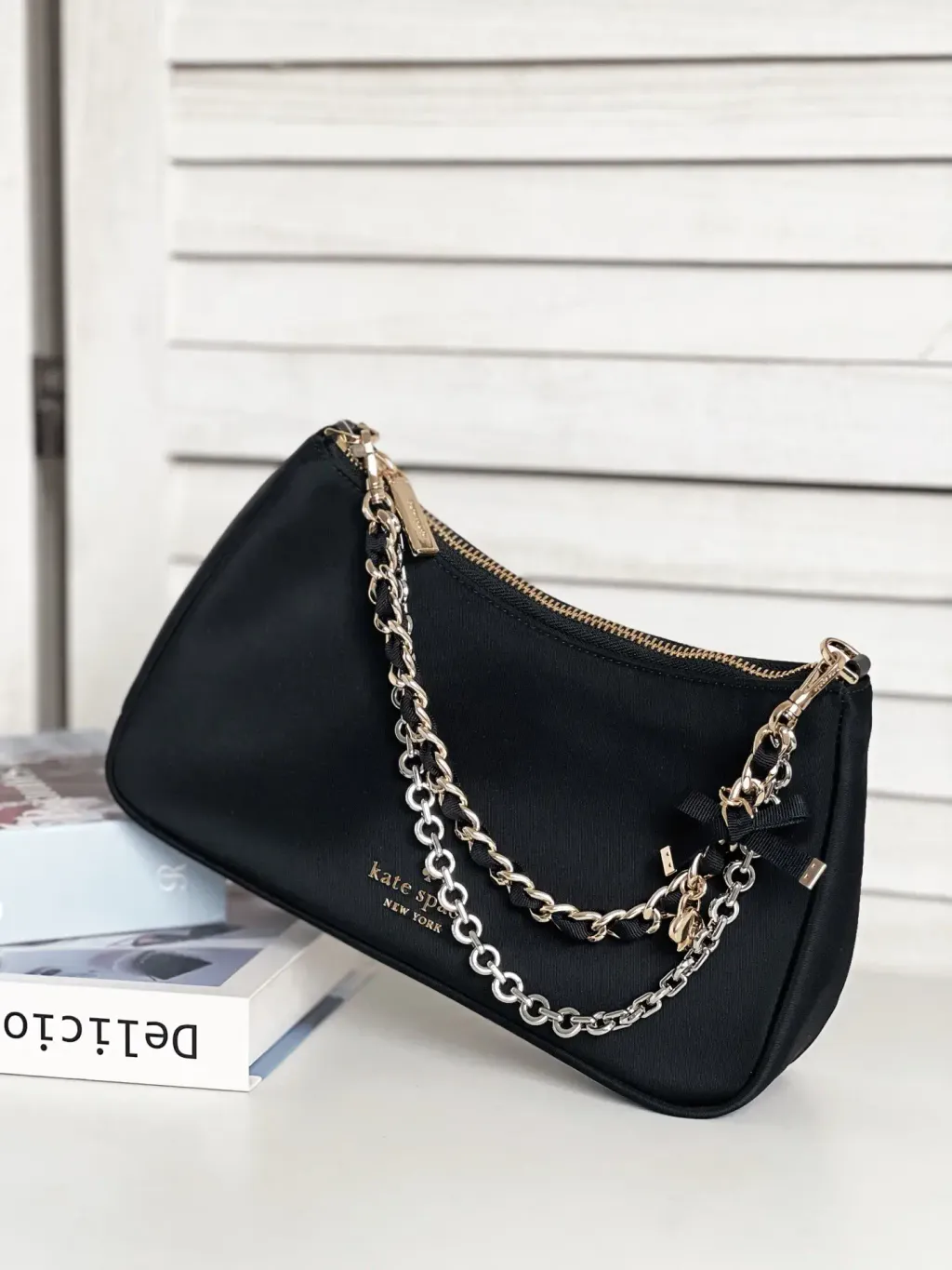 JuzBeauty_JuzBeautyMalaysia_JuzPretty_Authentic_Kbeauty_Malaysia_Skin_Care_Cosmetics_K-beauty_Health_Care_korean_streetwear_KATE SPADE KN256 Margot Nylon Convertible Crossbody Bag in Black 单肩包3.jpg