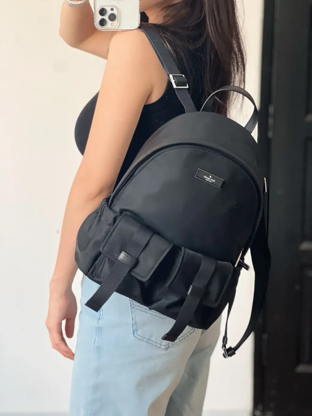 JuzBeauty_JuzBeautyMalaysia_JuzPretty_Authentic_Kbeauty_Malaysia_Skin_Care_Cosmetics_K-beauty_Health_Care_korean_streetwear_KATE SPADE KN671 Carter Nylon Cargo Backpack In Black 背包3.jpg