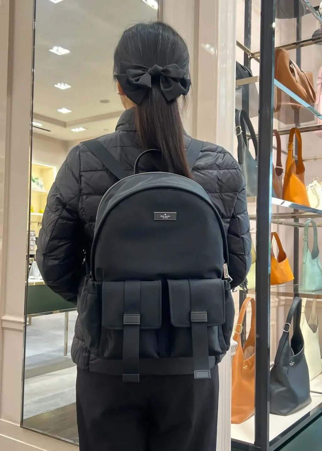 JuzBeauty_JuzBeautyMalaysia_JuzPretty_Authentic_Kbeauty_Malaysia_Skin_Care_Cosmetics_K-beauty_Health_Care_korean_streetwear_KATE SPADE KN671 Carter Nylon Cargo Backpack In Black 背包6.jpg