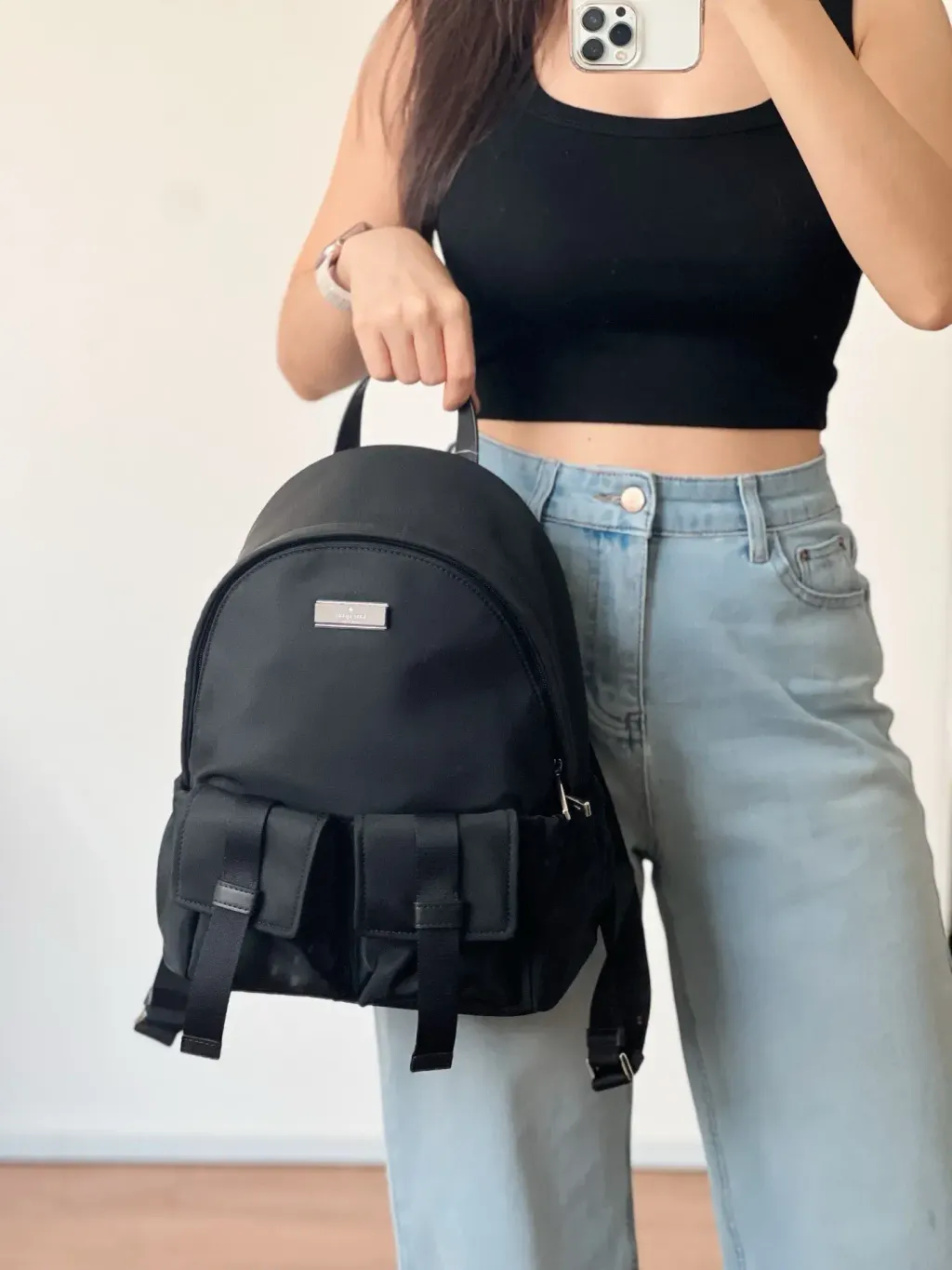 JuzBeauty_JuzBeautyMalaysia_JuzPretty_Authentic_Kbeauty_Malaysia_Skin_Care_Cosmetics_K-beauty_Health_Care_korean_streetwear_KATE SPADE KN671 Carter Nylon Cargo Backpack In Black 背包4.jpg