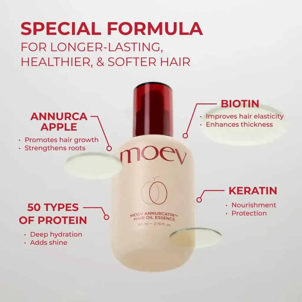 JuzBeauty_JuzBeautyMalaysia_JuzPretty_Authentic_Kbeauty_Malaysia_Skin_Care_Cosmetics_K-beauty_Health_Care_korean_streetwear_MOEV Annurcatin Hair Oil Essence 苹果多酚发尾油抗热修护精华9
