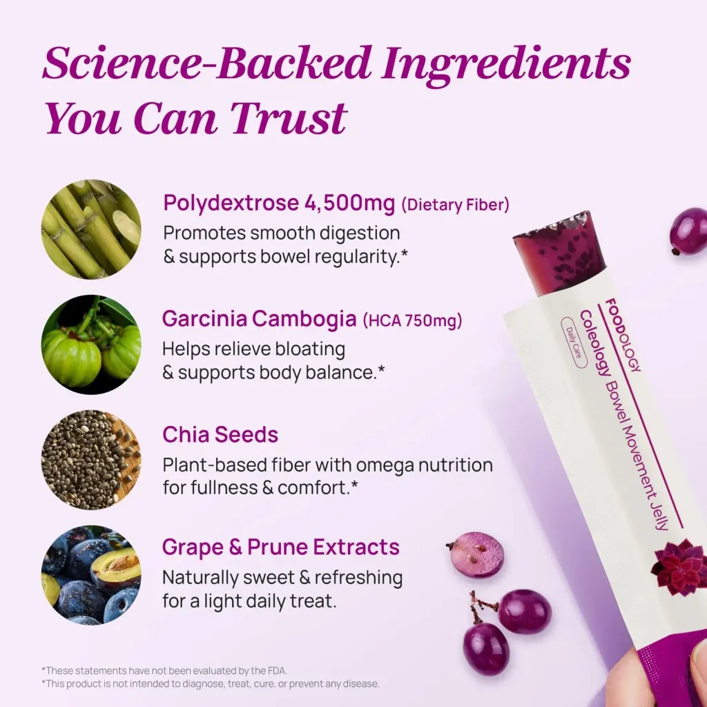 JuzBeauty_JuzBeautyMalaysia_JuzPretty_Authentic_Kbeauty_Malaysia_Skin_Care_Cosmetics_K-beauty_Health_Care_korean_streetwear_FOODOLOGY Coleology Smooth Bowel Jelly 紫色顺畅纤体果冻14
