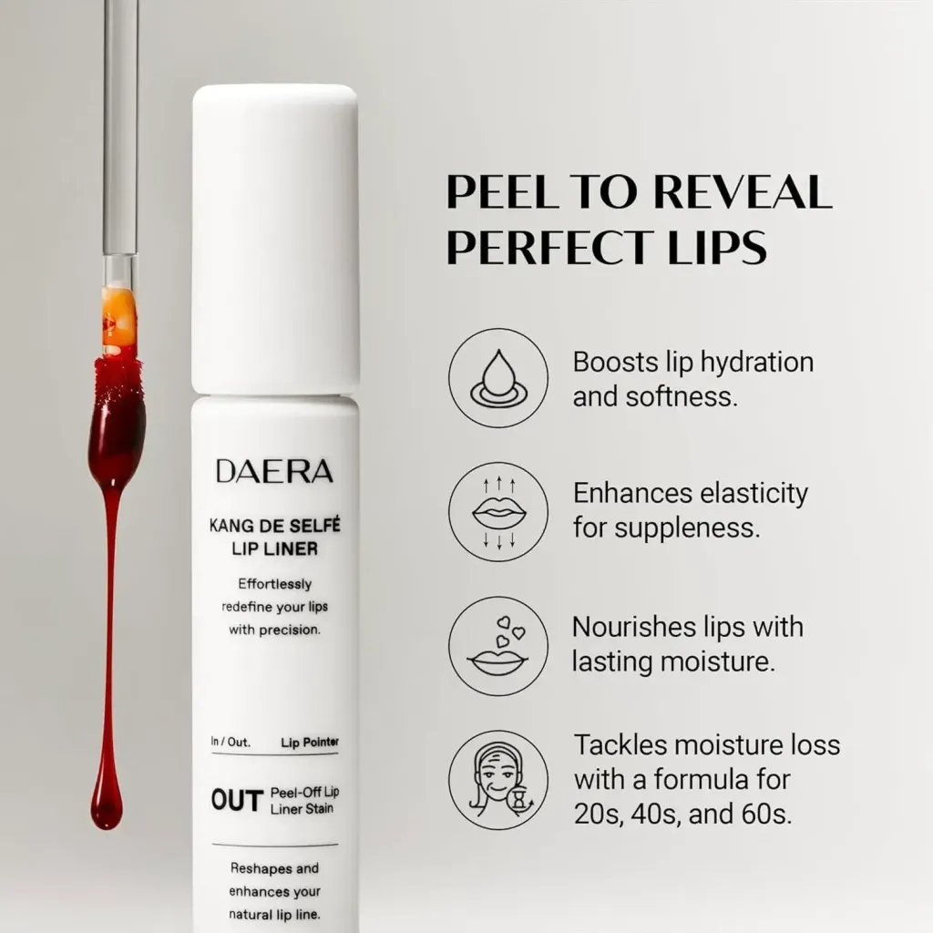 JuzBeauty_JuzBeautyMalaysia_JuzPretty_Authentic_Kbeauty_Malaysia_Skin_Care_Cosmetics_K-beauty_Health_Care_korean_streetwear_DAERA Kang de Selfe Lip Peel Off Lip Liner Stain & Liner Tint Set 玳拉微笑唇皮撕拉唇釉4