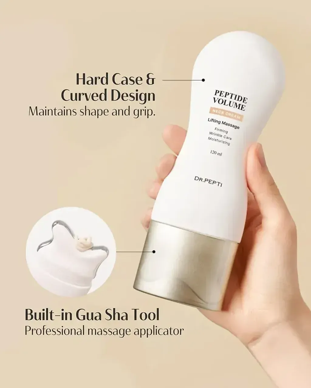 JuzBeauty_JuzBeautyMalaysia_JuzPretty_Authentic_Kbeauty_Malaysia_Skin_Care_Cosmetics_K-beauty_Health_Care_korean_streetwear_DR.PEPTI Peptide Volume Neck Cream 多肽丰盈按摩头一体式颈霜4
