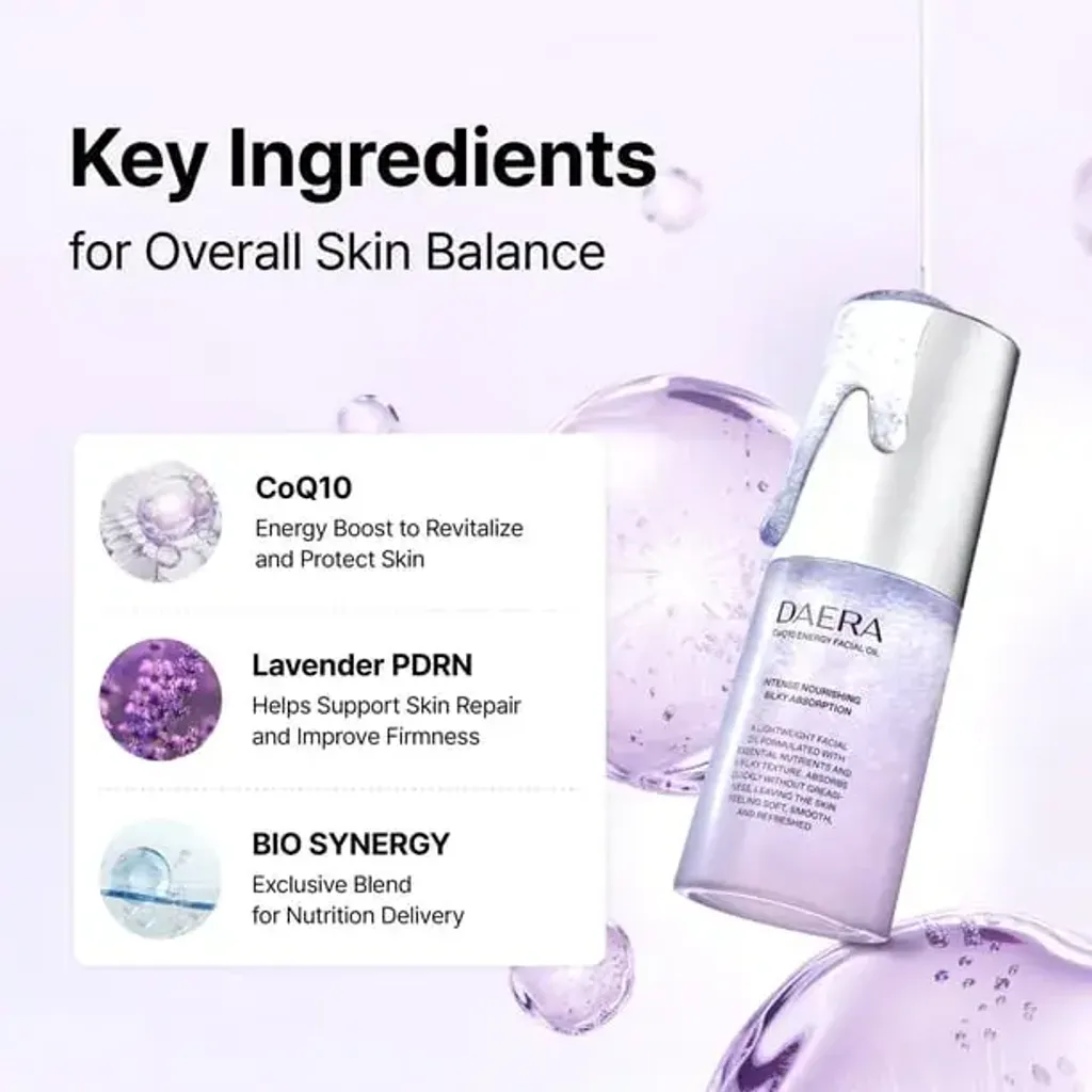 JuzBeauty_JuzBeautyMalaysia_JuzPretty_Authentic_Kbeauty_Malaysia_Skin_Care_Cosmetics_K-beauty_Health_Care_korean_streetwear_DAERA CoQ10 Energy Facial Oil 玳拉焕采精华油2