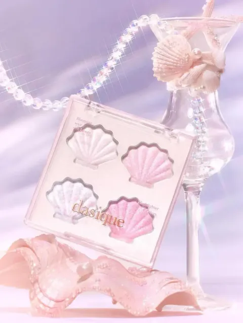JuzBeauty_JuzBeautyMalaysia_JuzPretty_Authentic_Kbeauty_Malaysia_Skin_Care_Cosmetics_K-beauty_Health_Care_korean_streetwear_DASIQUE Shine Glowy Highlighter Palette 01 Twinkle Mermaid 人鱼贝壳高光14
