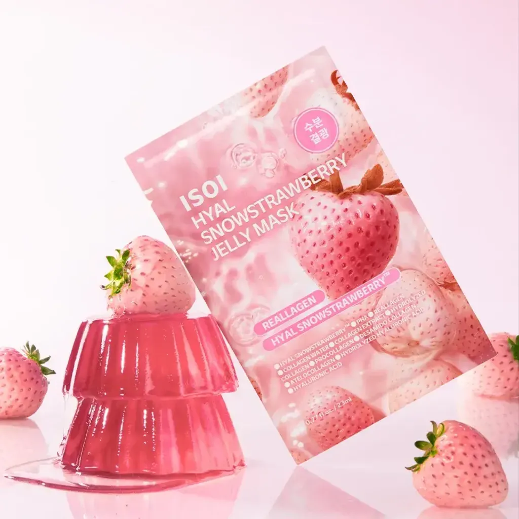 JuzBeauty_JuzBeautyMalaysia_JuzPretty_Authentic_Kbeauty_Malaysia_Skin_Care_Cosmetics_K-beauty_Health_Care_korean_streetwear_ISOI Hyal Snowstrawberry Jelly Mask 雪花草莓果冻面膜3