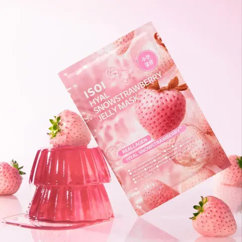 JuzBeauty_JuzBeautyMalaysia_JuzPretty_Authentic_Kbeauty_Malaysia_Skin_Care_Cosmetics_K-beauty_Health_Care_korean_streetwear_ISOI Hyal Snowstrawberry Jelly Mask 雪花草莓果冻面膜3