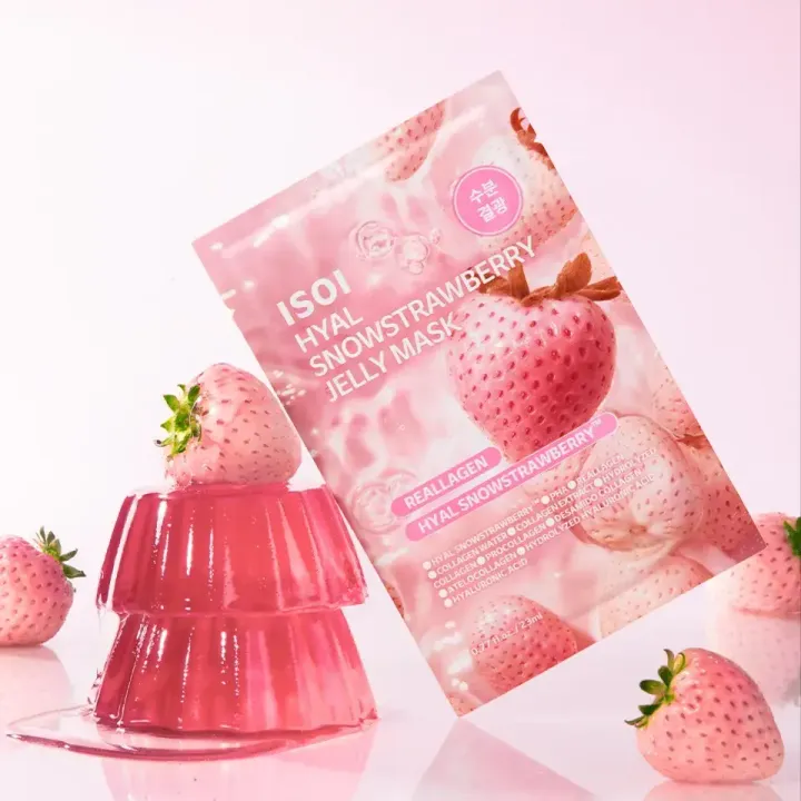 JuzBeauty_JuzBeautyMalaysia_JuzPretty_Authentic_Kbeauty_Malaysia_Skin_Care_Cosmetics_K-beauty_Health_Care_korean_streetwear_ISOI Hyal Snowstrawberry Jelly Mask 雪花草莓果冻面膜3