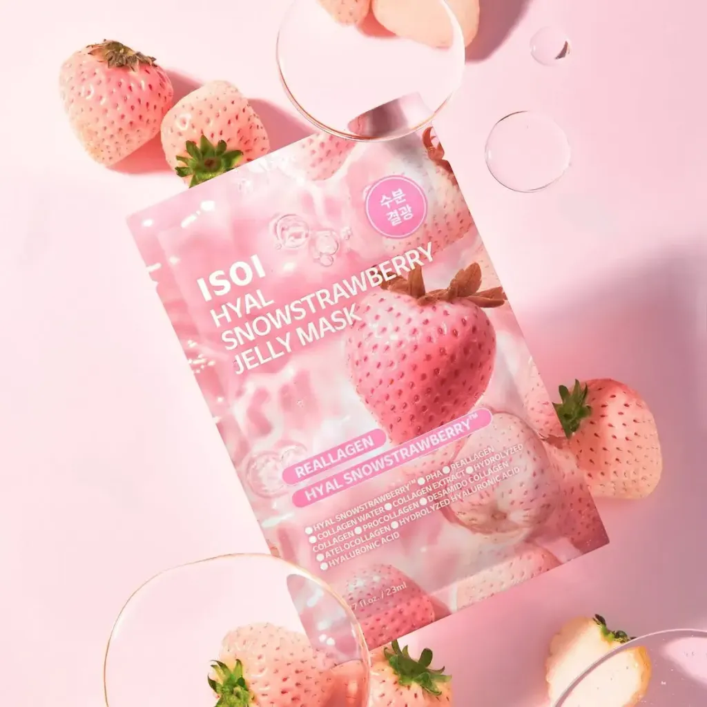 JuzBeauty_JuzBeautyMalaysia_JuzPretty_Authentic_Kbeauty_Malaysia_Skin_Care_Cosmetics_K-beauty_Health_Care_korean_streetwear_ISOI Hyal Snowstrawberry Jelly Mask 雪花草莓果冻面膜4