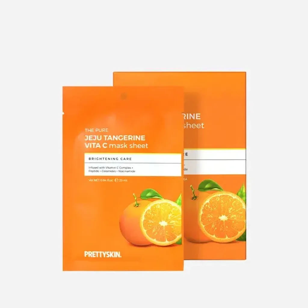 JuzBeauty_JuzBeautyMalaysia_JuzPretty_Authentic_Kbeauty_Malaysia_Skin_Care_Cosmetics_K-beauty_Health_Care_korean_streetwear_PRETTYSKIN The Pure Jeju Tangerine Vita C Mask 济州柑橘焕亮维C面膜1