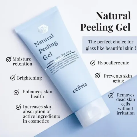 JuzBeauty_JuzBeautyMalaysia_JuzPretty_Authentic_Kbeauty_Malaysia_Skin_Care_Cosmetics_K-beauty_Health_Care_korean_streetwear_CELLVIA Natural Peeling Gel 天然去角质啫喱1