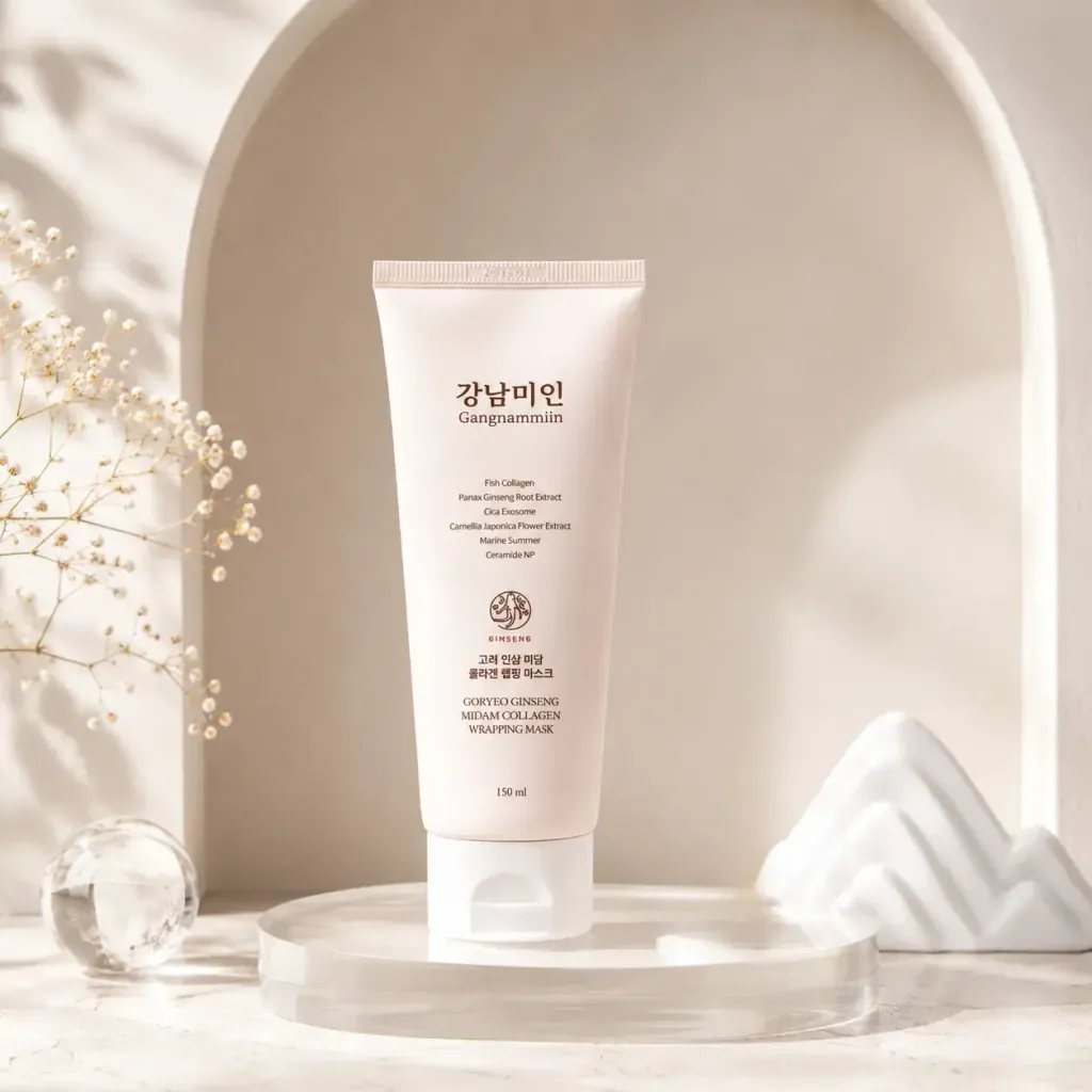 JuzBeauty_JuzBeautyMalaysia_JuzPretty_Authentic_Kbeauty_Malaysia_Skin_Care_Cosmetics_K-beauty_Health_Care_korean_streetwear_GANGNAMMIIN Goryeo Ginseng Midam Collagen Wrapping Mask 江南美人人参胶原包裹面膜