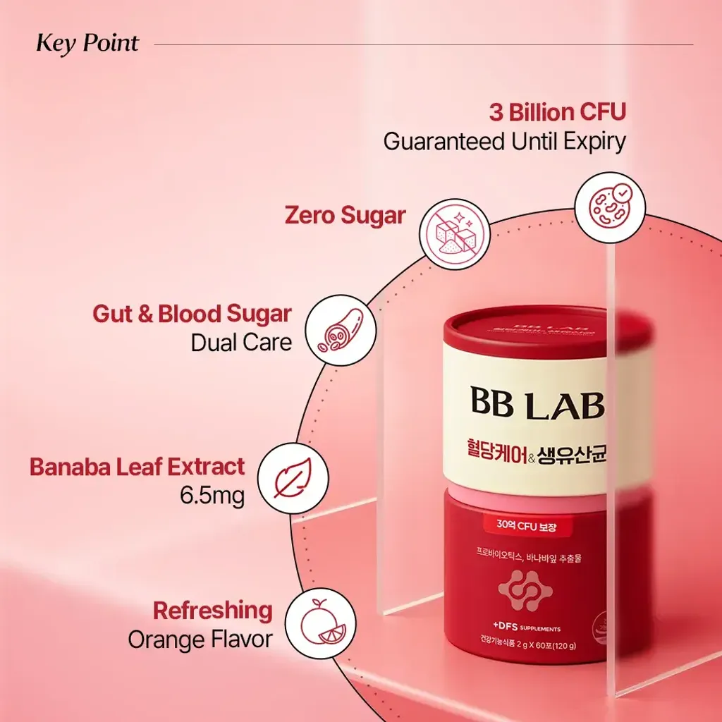 JuzBeauty_JuzBeautyMalaysia_JuzPretty_Authentic_Kbeauty_Malaysia_Skin_Care_Cosmetics_K-beauty_Health_Care_korean_streetwear_BB LAB 3 Billion Blood Sugar Care & Live Probiotics 红血糖管理益生菌10