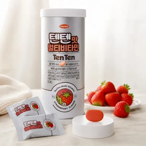 JuzBeauty_JuzBeautyMalaysia_JuzPretty_Authentic_Kbeauty_Malaysia_Skin_Care_Cosmetics_K-beauty_Health_Care_korean_streetwear_HANMI TenTen Flavor Chewable Multivitamin Strawberry  综合维生素咀嚼片 草莓味3