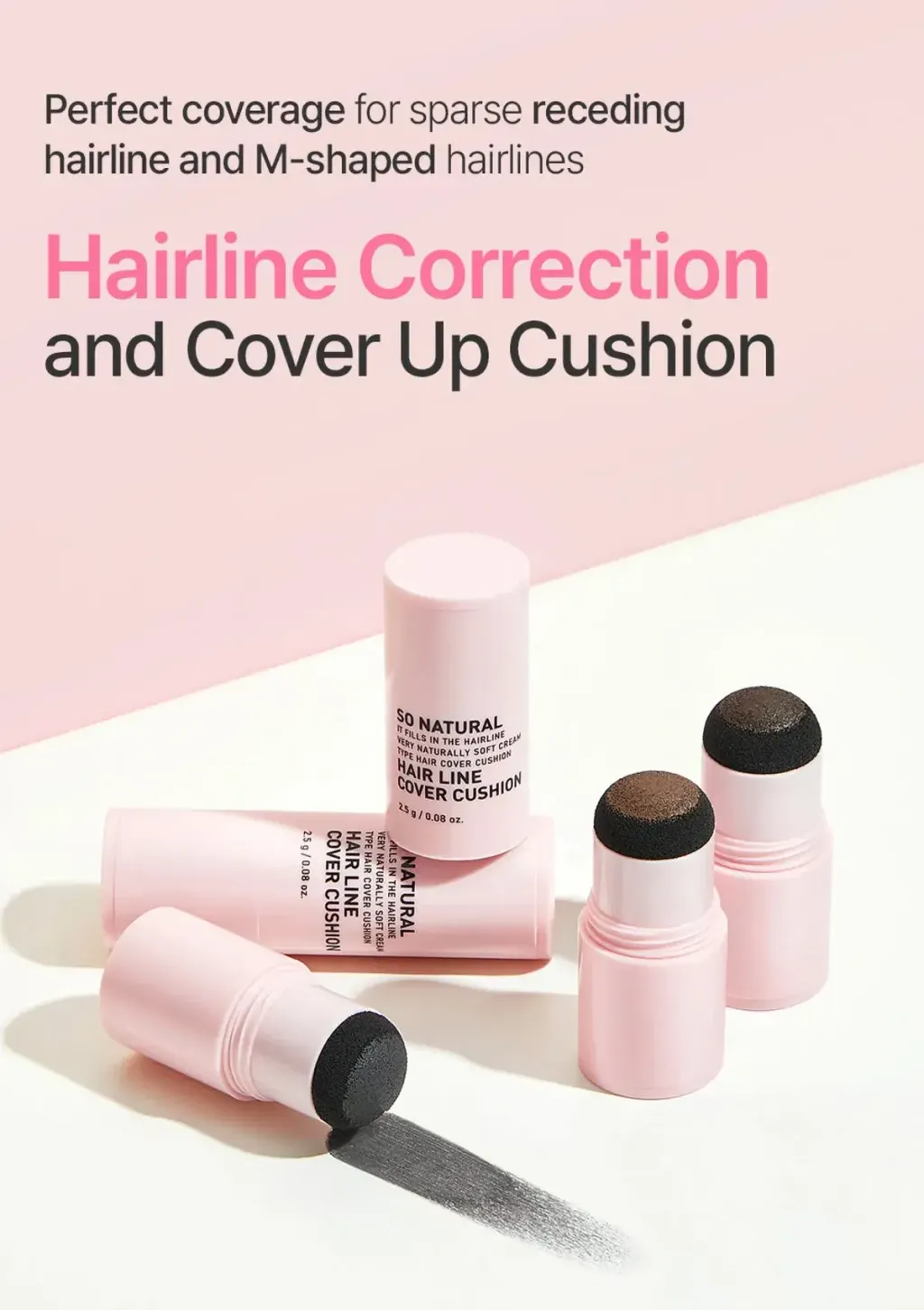 JuzBeauty_JuzBeautyMalaysia_JuzPretty_Authentic_Kbeauty_Malaysia_Skin_Care_Cosmetics_K-beauty_Health_Care_korean_streetwear_SO NATURAL Hair Line Cover Cushion 发际线遮瑕粉3