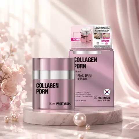 JuzBeauty_JuzBeautyMalaysia_JuzPretty_Authentic_Kbeauty_Malaysia_Skin_Care_Cosmetics_K-beauty_Health_Care_korean_streetwear_PRETTYSKIN Collagen PDRN Cream 胶原蛋白PDRN面霜1