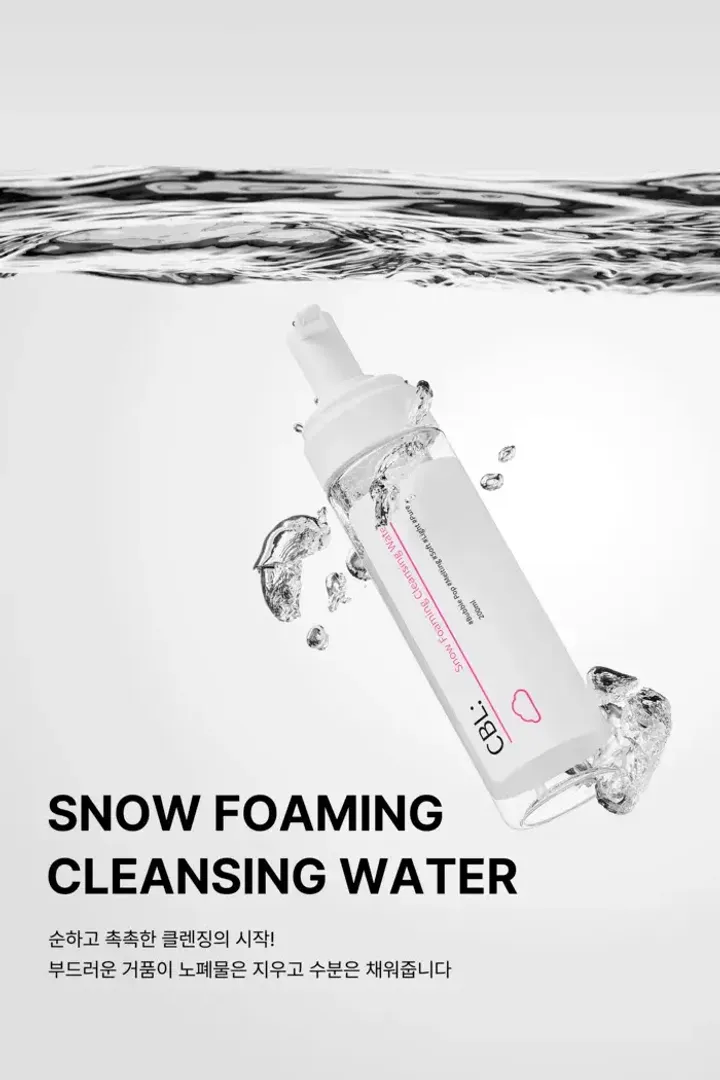 JuzBeauty_JuzBeautyMalaysia_JuzPretty_Authentic_Kbeauty_Malaysia_Skin_Care_Cosmetics_K-beauty_Health_Care_korean_streetwear_CBL Snow Foaming Cleansing Water 泡泡卸妆水1