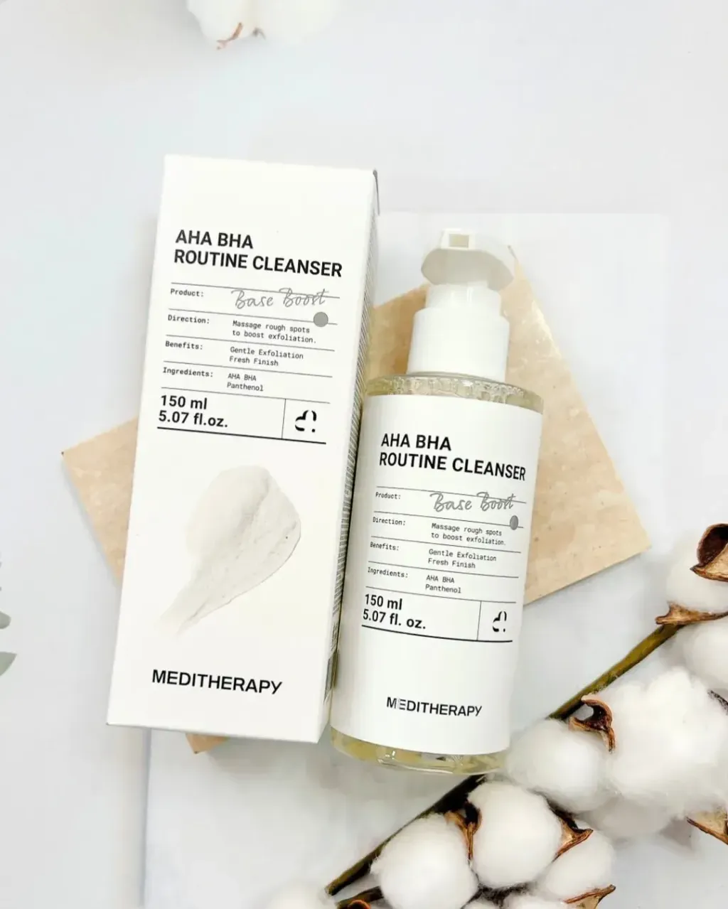 JuzBeauty_JuzBeautyMalaysia_JuzPretty_Authentic_Kbeauty_Malaysia_Skin_Care_Cosmetics_K-beauty_Health_Care_korean_streetwear_MEDITHERAPY AHA BHA Routine Cleanser 果酸水杨酸焕肤洁面乳2