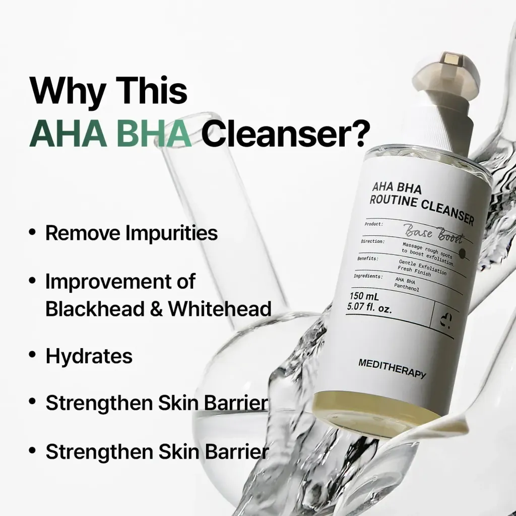 JuzBeauty_JuzBeautyMalaysia_JuzPretty_Authentic_Kbeauty_Malaysia_Skin_Care_Cosmetics_K-beauty_Health_Care_korean_streetwear_MEDITHERAPY AHA BHA Routine Cleanser 果酸水杨酸焕肤洁面乳11