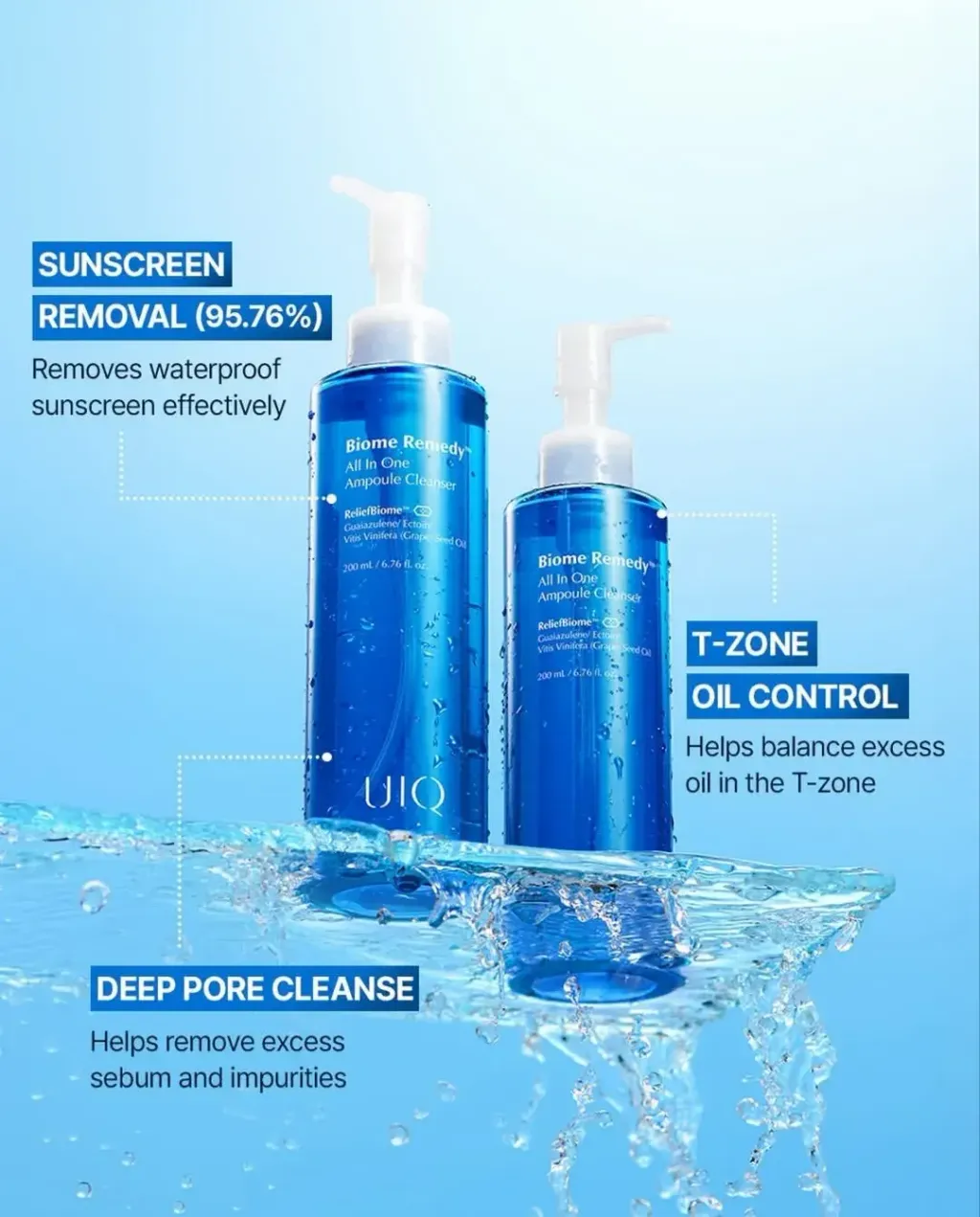 JuzBeauty_JuzBeautyMalaysia_JuzPretty_Authentic_Kbeauty_Malaysia_Skin_Care_Cosmetics_K-beauty_Health_Care_korean_streetwear_UIQ Biome Remedy All In One Ampoule Cleanser 微生态多效合一安瓶洁面5