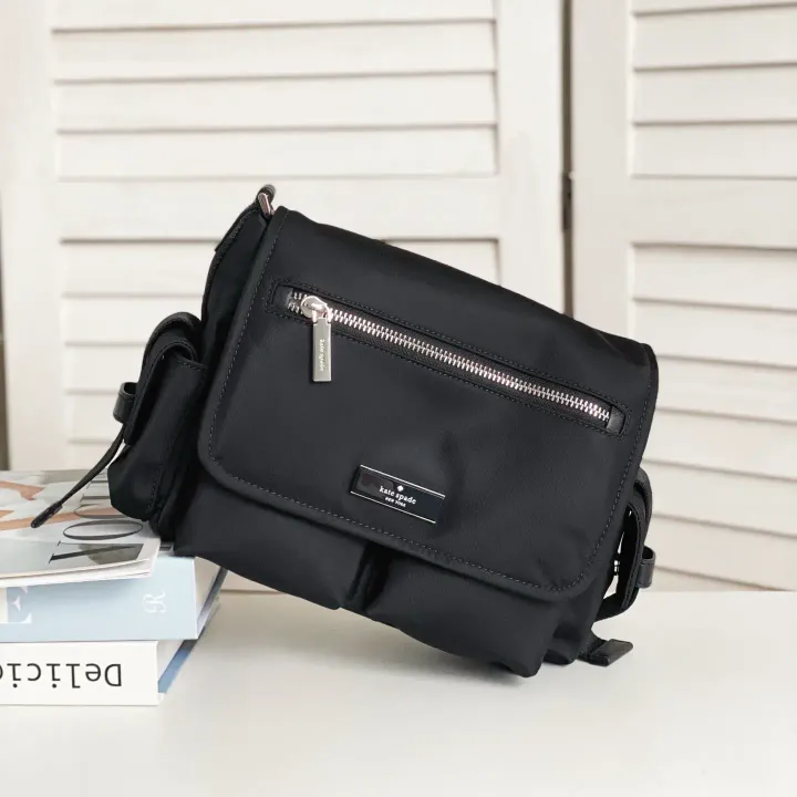 JuzBeauty_JuzBeautyMalaysia_JuzPretty_Authentic_Kbeauty_Malaysia_Skin_Care_Cosmetics_K-beauty_Health_Care_korean_streetwear_KATE SPADE KN672 Carter Ksnyl Cargo Messenger Bag Black 斜挎包8