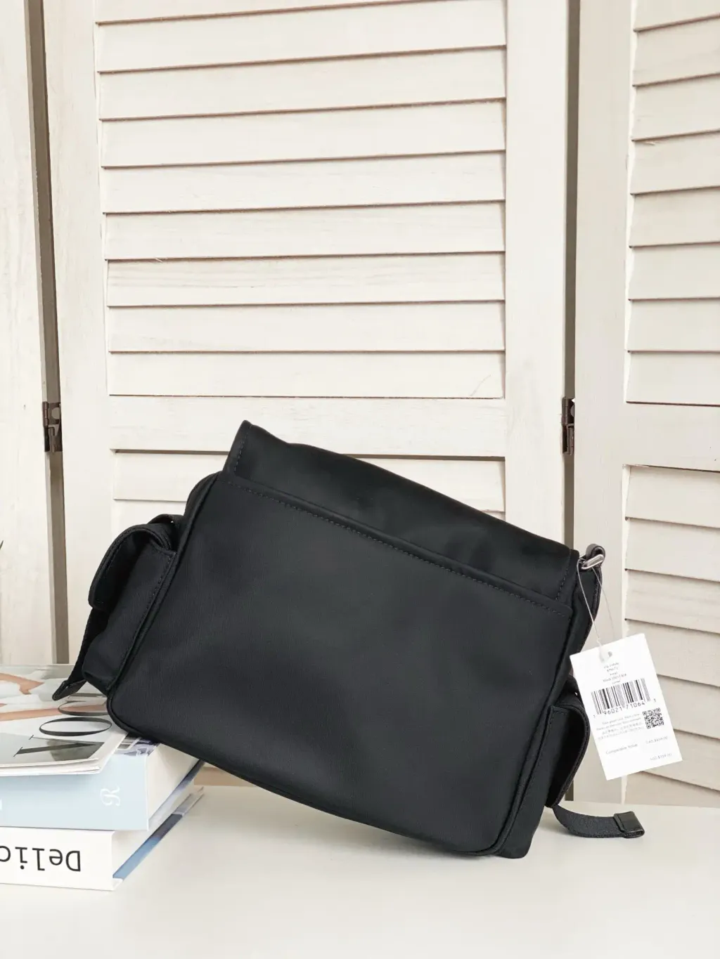 JuzBeauty_JuzBeautyMalaysia_JuzPretty_Authentic_Kbeauty_Malaysia_Skin_Care_Cosmetics_K-beauty_Health_Care_korean_streetwear_KATE SPADE KN672 Carter Ksnyl Cargo Messenger Bag Black 斜挎包2