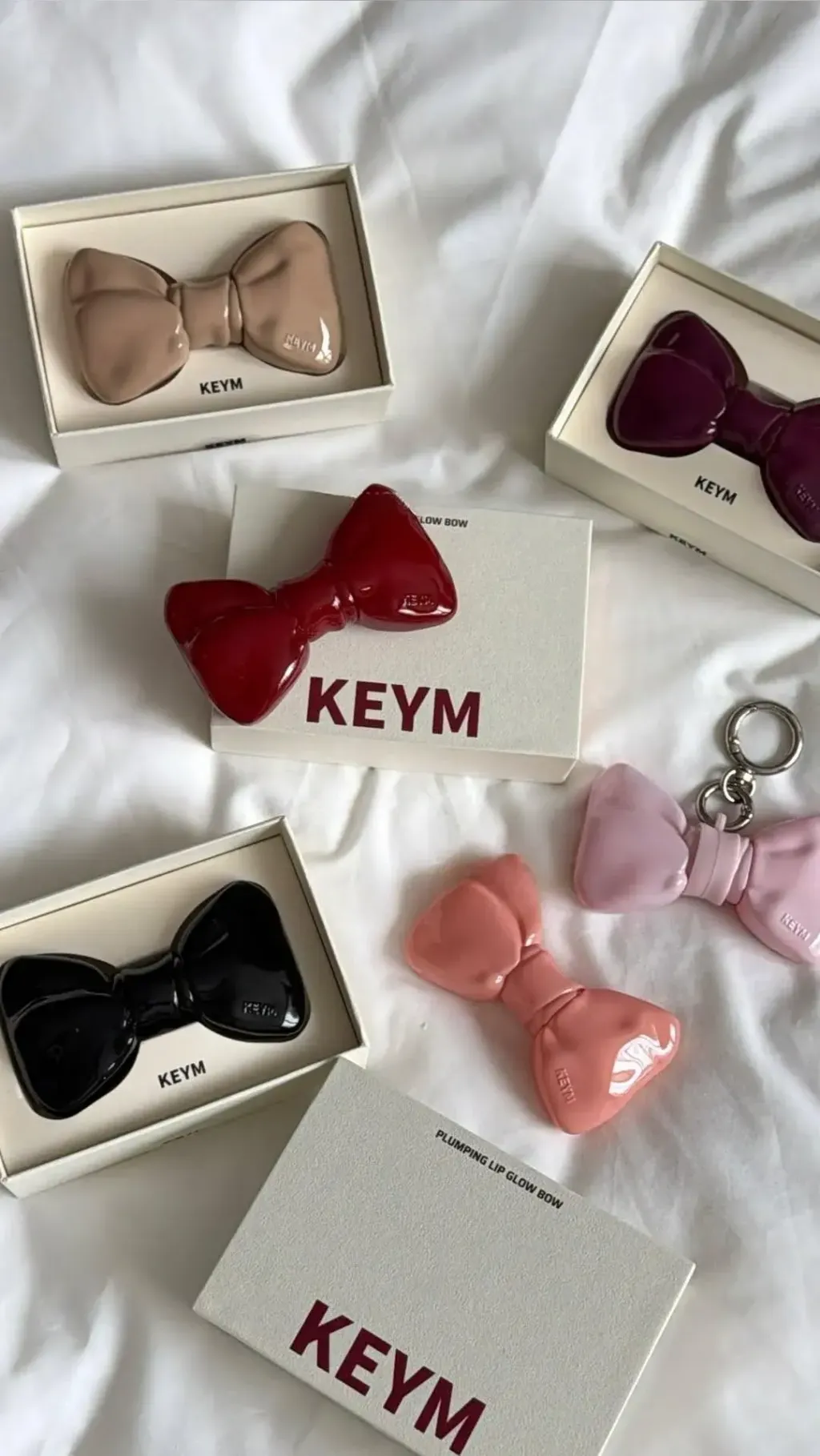 JuzBeauty_JuzBeautyMalaysia_JuzPretty_Authentic_Kbeauty_Malaysia_Skin_Care_Cosmetics_K-beauty_Health_Care_korean_streetwear_KEYM Lip Glow Bow 蝴蝶结水光唇釉吊饰2