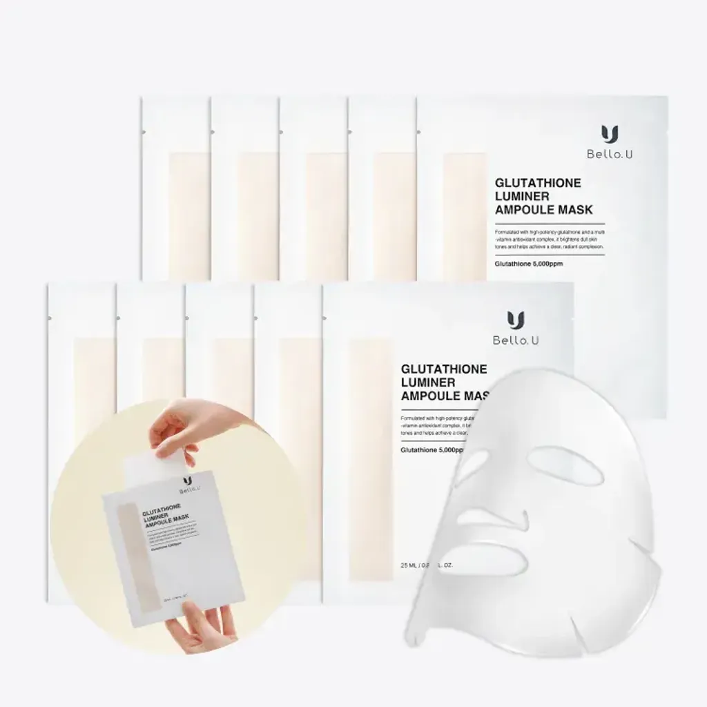 JuzBeauty_JuzBeautyMalaysia_JuzPretty_Authentic_Kbeauty_Malaysia_Skin_Care_Cosmetics_K-beauty_Health_Care_korean_streetwear_BELLO U Glutathione Liposome Ampoule Mask 谷胱甘肽面膜2