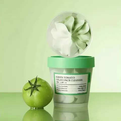 JuzBeauty_JuzBeautyMalaysia_JuzPretty_Authentic_Kbeauty_Malaysia_Skin_Care_Cosmetics_K-beauty_Health_Care_korean_streetwear_FULLY Green Tomato Gelato Pack Cleanser 绿番茄面膜洁面二合一8
