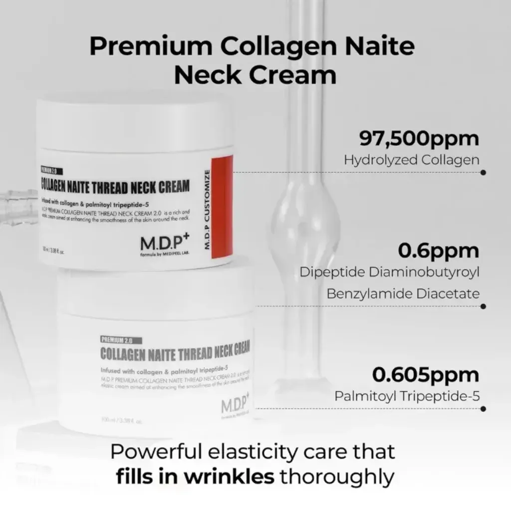 JuzBeauty_JuzBeautyMalaysia_JuzPretty_Authentic_Kbeauty_Malaysia_Skin_Care_Cosmetics_K-beauty_Health_Care_korean_streetwear_MEDIPEEL Collagen Naite Thread Neck Cream Premium 20 MEDI-PEEL 年轮拉丝颈霜2