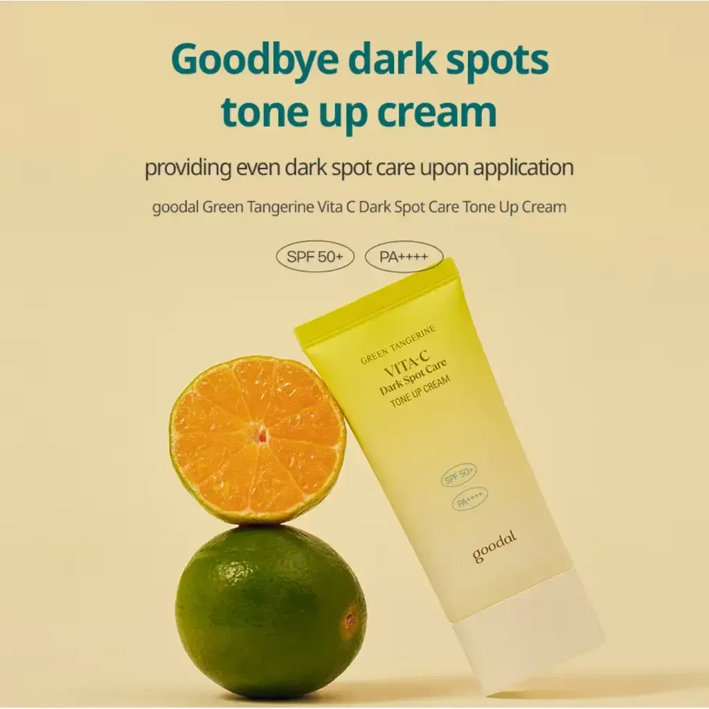 JuzBeauty_JuzBeautyMalaysia_JuzPretty_Authentic_Kbeauty_Malaysia_Skin_Care_Cosmetics_K-beauty_Health_Care_korean_streetwear_GOODAL Green Tangerine Vita C Dark Spot Tone Up Cream 青橘VC素颜霜3