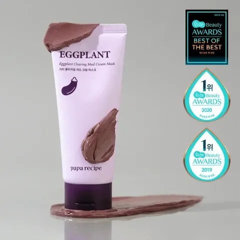 JuzBeauty_JuzBeautyMalaysia_JuzPretty_Authentic_Kbeauty_Malaysia_Skin_Care_Cosmetics_K-beauty_Health_Care_korean_streetwear_papa recipe Eggplant Clearing Mud Cream Mask 茄子清透泥膜