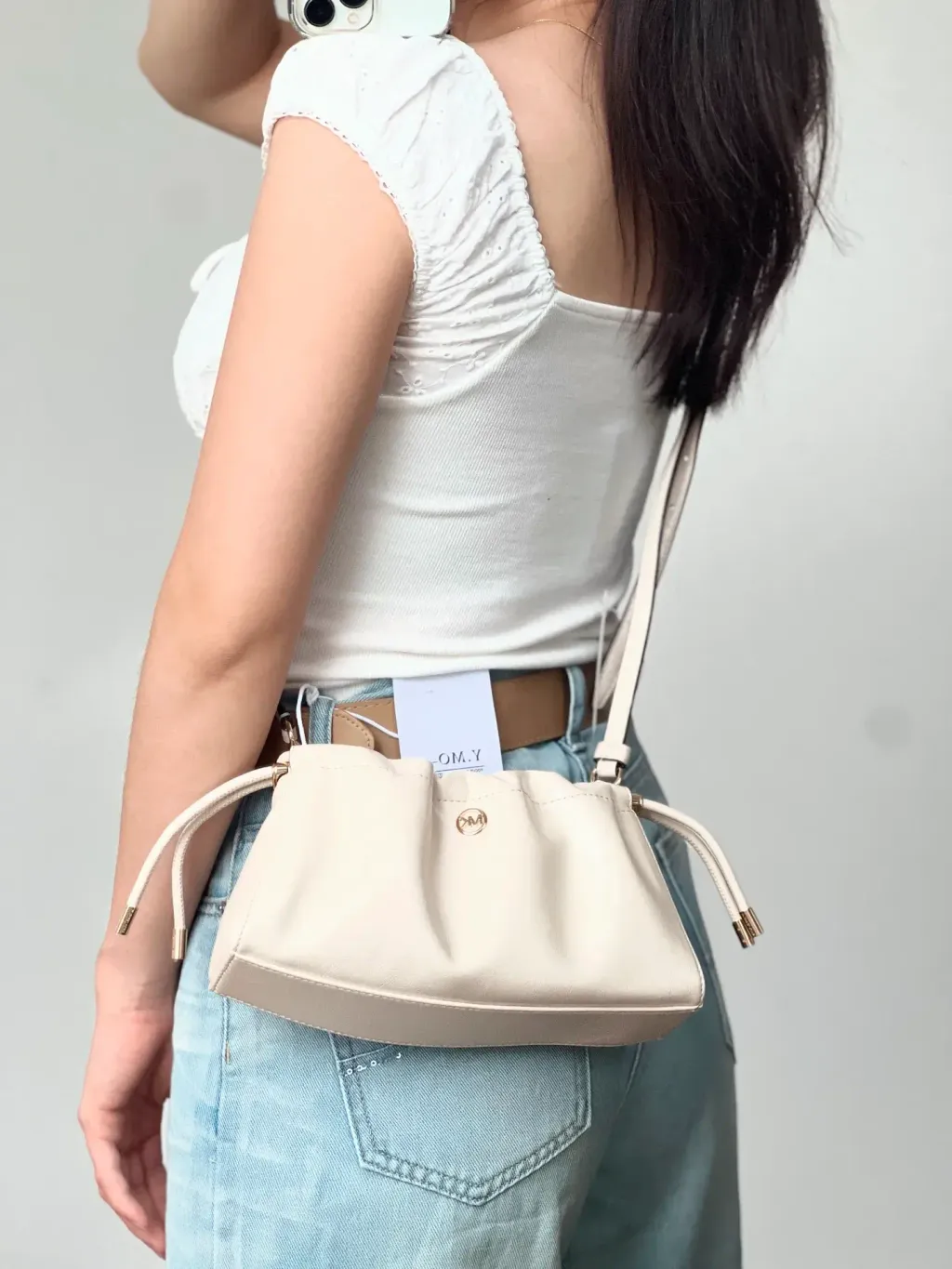 JuzBeauty_JuzBeautyMalaysia_JuzPretty_Authentic_Kbeauty_Malaysia_Skin_Care_Cosmetics_K-beauty_Health_Care_korean_streetwear_MICHAEL KORS 35T6GMTC5U Matilda Small Crossbody in Cream 斜挎包7